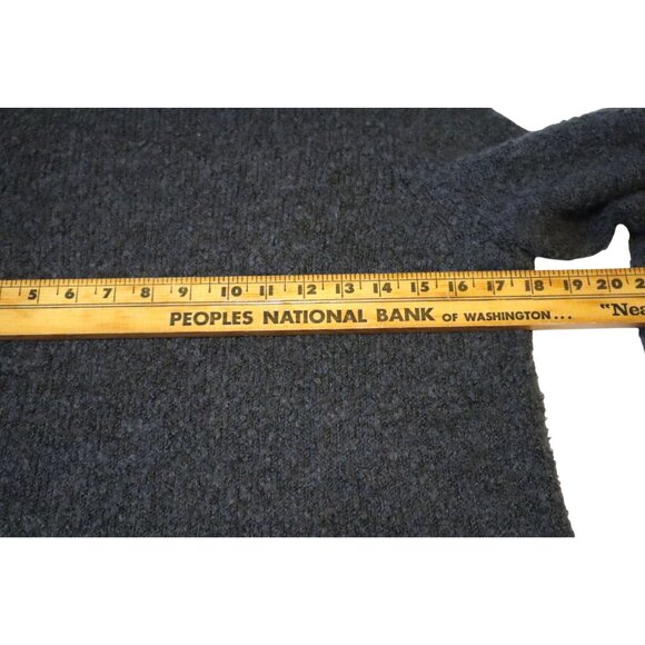 Michael Michael Kors Gray Bouclé Turtleneck Sweater L Minimalist Cozy Chic - Picture 9 of 9